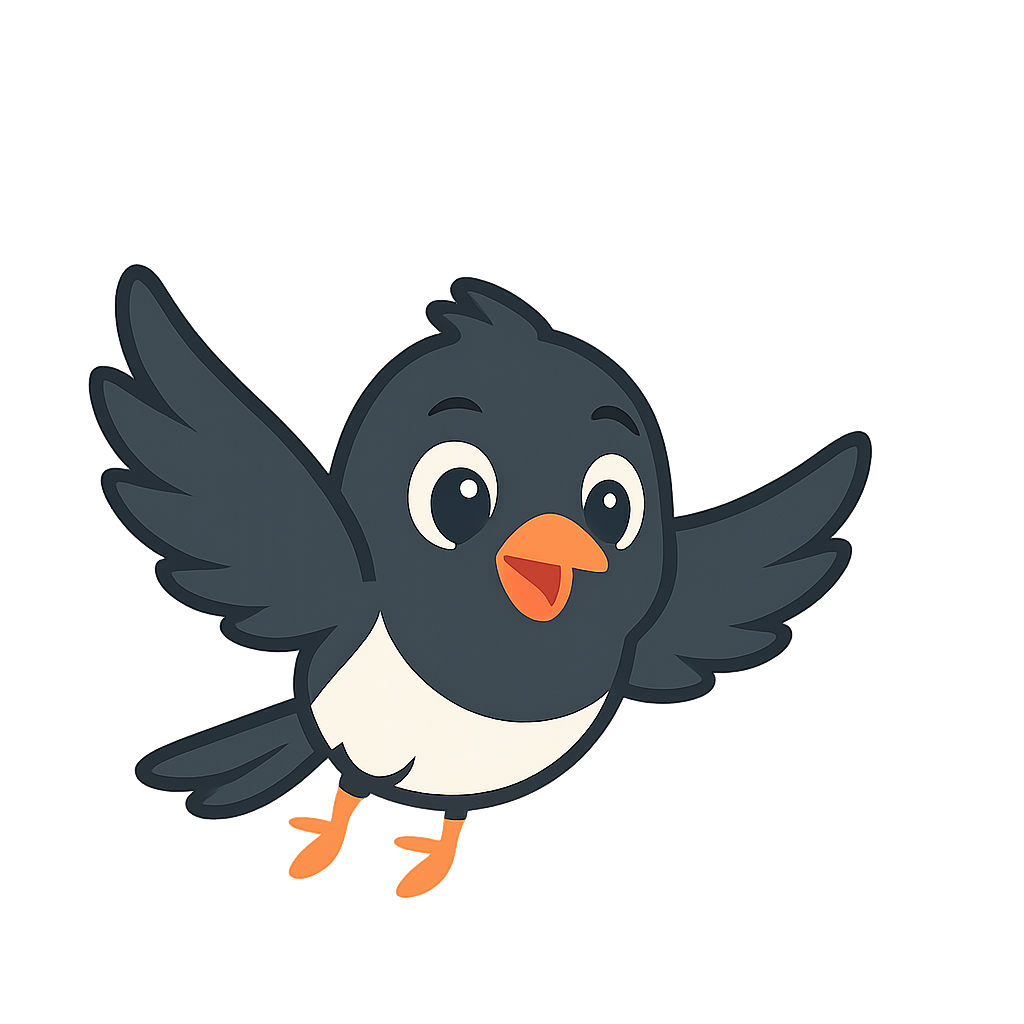 Flying Korean Learning Mascot